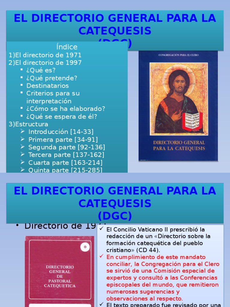 directorio general para la catequesis 1997
